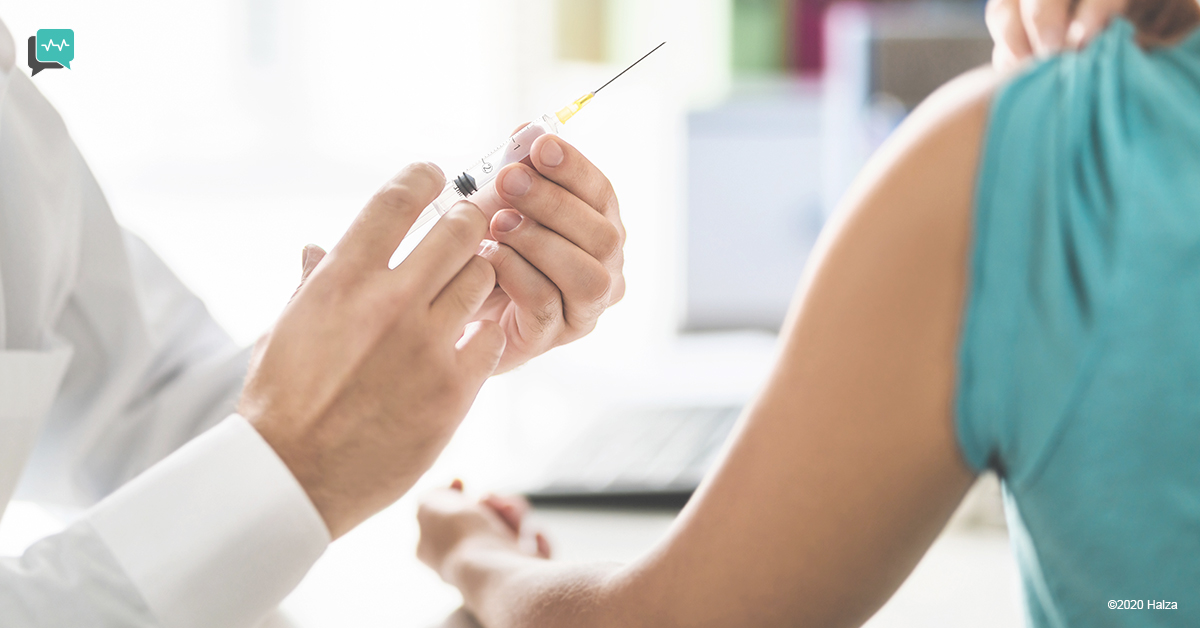 shingles vaccination injection immunization immunocompromised treatment cure manage halza digital health
